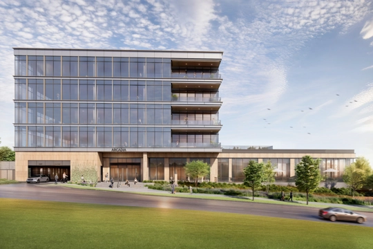 rendering of office building